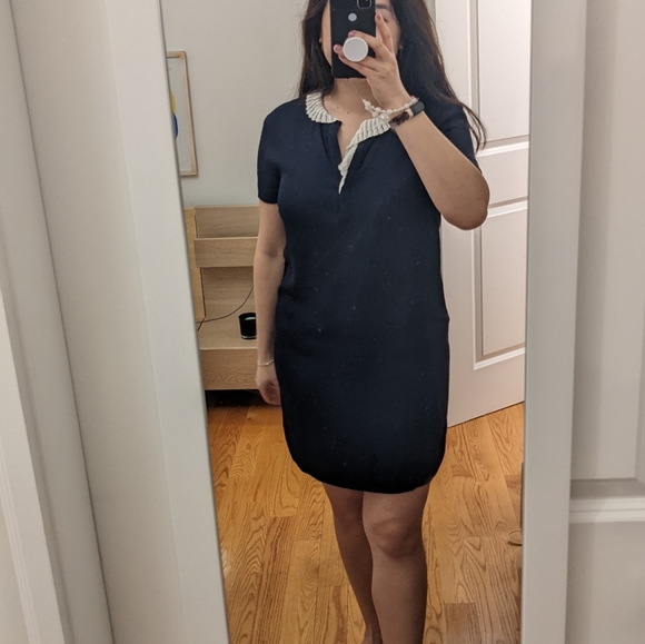 ✨Sandro Davida Ruffle Collar Dress ✨ size 1 - Picture 9 of 9